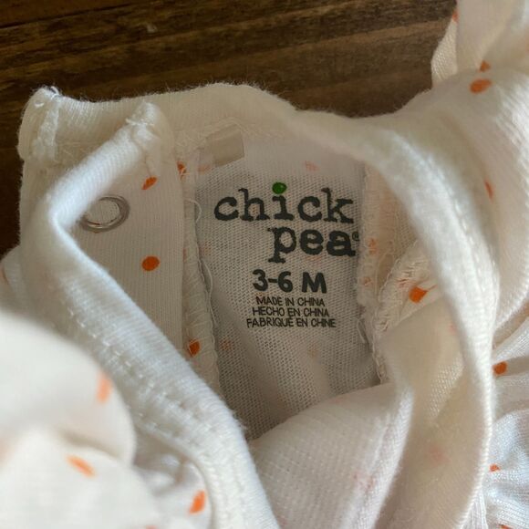 Chick Pea Pumpkin Dot Romper Girls' 3-6 Months - Picture 3 of 7